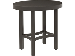 FIORE - Oval aluminium garden side table _ JANUS et Cie